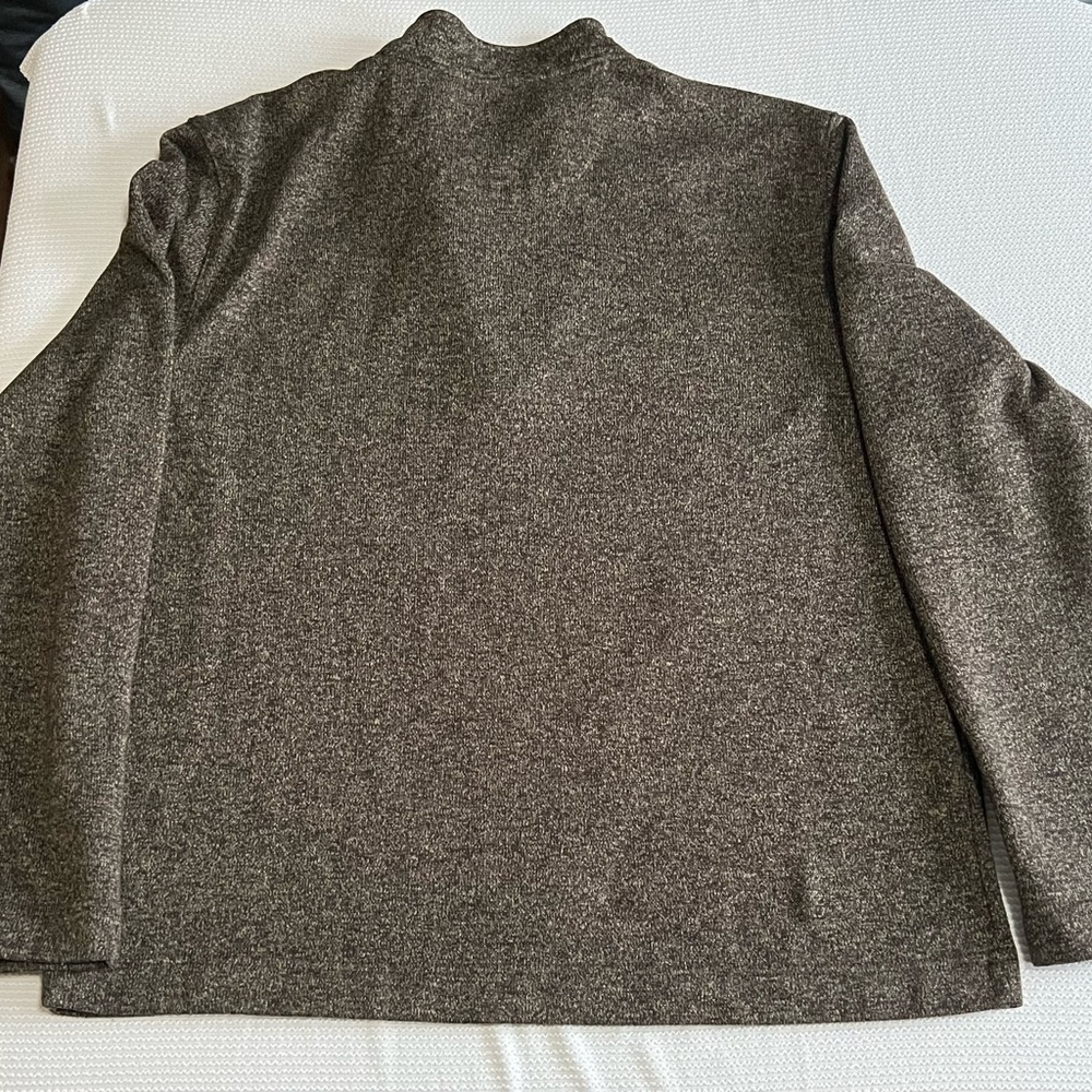 Men’s Van Huesen Flex Grey Quarter Zip Pullover Sweater Size XXL - Picture 5 of 5